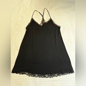 Victoria’s Secret Heavenly black modal lace chemise nwot